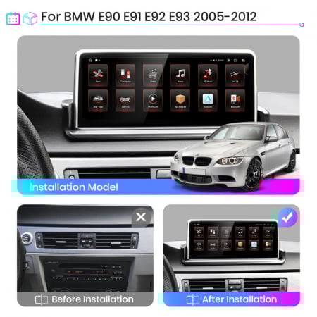 Navigatie Dedicata BMW Seria 3 E90 E91, Seria 5 E60 E61 (2004-2013), 10.25 Inch, 4Gb Ram, 64Gb Stocare, Carplay [1]