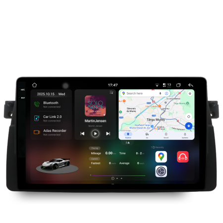 Seria 3 E46 (1997 - 2005) - Navigatie Dedicata BMW Seria3 E46 (1997-2005), 2K, 12Gb Ram, 256Gb Stocare, Carplay