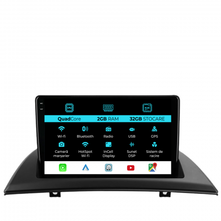 X3 E83 (2004 - 2012) - Navigatie Dedicata BMW X3 E83 (2004-2012), 9Inch, 2Gb Ram, 32Gb Stocare, Carplay