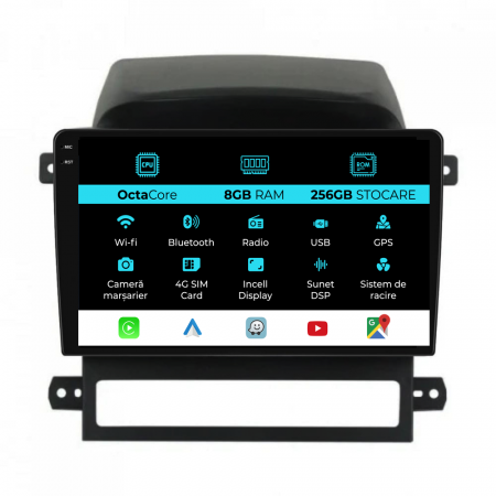 Captiva (2006 - 2011) - Navigatie Dedicata Chevrolet Captiva (2006-2011), Incell 9Inch, 8Gb Ram, 256Gb Stocare, Carplay