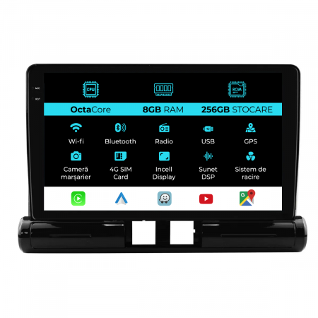 C3 Aircross (2017- 2023) - Navigatie Dedicata Citroen C3 Aircross I (2017-2023), 9Inch, 8Gb Ram, 256Gb Stocare, Carplay