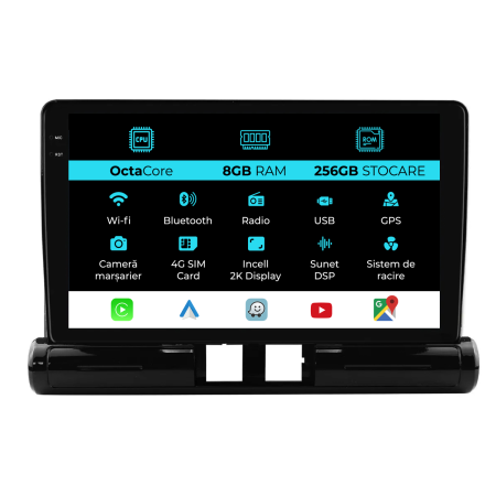 C3 Aircross (2017- 2023) - Navigatie Dedicata Citroen C3 Aircross I (2017-2023), 2K, 8Gb Ram, 256Gb Stocare, Carplay