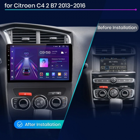 Navigatie Dedicata Citroen C4L (2013-2016), 9Inch, 4Gb Ram, 64Gb Stocare, Carplay [7]