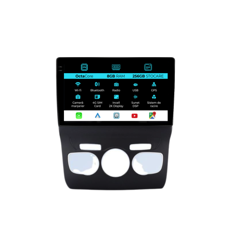 DS4 (2010 - 2018) - Navigatie Dedicata Citroen DS4 (2010-2018), 2K, 8Gb Ram, 256Gb Stocare, Carplay