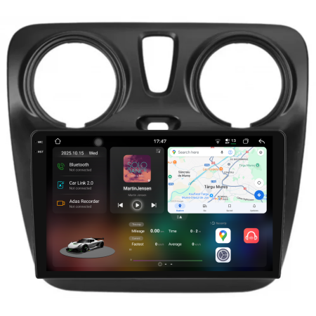 Dokker (2010 - 2020) - Navigatie Dedicata Dacia Dokker / Lodgy (2012-2020), 2K, 12Gb Ram, 256Gb Stocare, Carplay