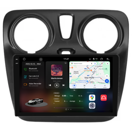 Dokker (2010 - 2020) - Navigatie Dedicata Dacia Dokker / Lodgy (2012-2020), 2K, 12Gb Ram, 256Gb Stocare, Carplay