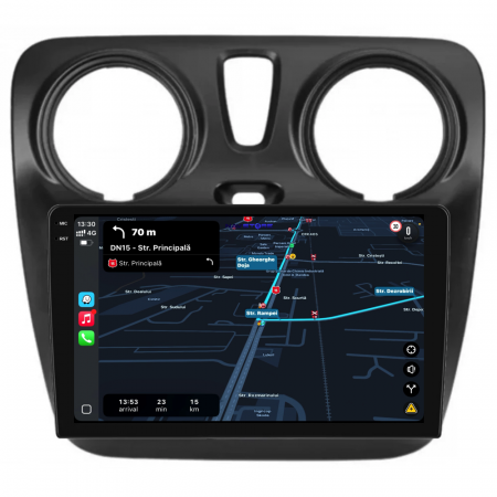 Navigatie Dedicata Dacia Dokker / Lodgy (2012-2020),QuadCore, 9Inch, 4Gb Ram, 64Gb Stocare, Carplay [2]