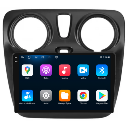 Navigatie Dedicata Dacia Dokker / Lodgy (2012-2020),QuadCore, 9Inch, 4Gb Ram, 64Gb Stocare, Carplay [4]