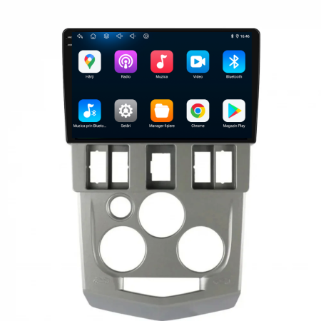 Navigatie Dedicata Dacia Logan 1 (2004-2008), 9Inch, 4Gb Ram, 64Gb Stocare, Carplay [4]