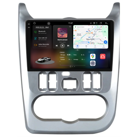 Navigatii Dedicate - Navigatie Dedicata Dacia Logan (2008 - 2013), 2K, 12Gb Ram, 256Gb Stocare, Android Auto, Carplay