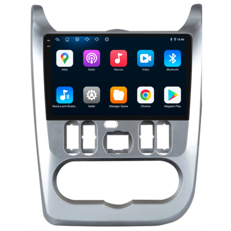 Navigatie Dedicata Dacia Logan/Duster/Sandero (2008-2013),QuadCore, 9Inch, 4Gb Ram, 64Gb Stocare, Carplay [4]