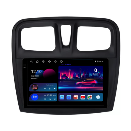 Navigatie Dedicata Dacia Logan/Sandero (2012-2020), 2K, 8Gb Ram, 256Gb Stocare, Carplay [3]
