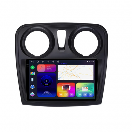 Navigatie Dedicata Dacia Logan/Sandero (2012-2020), 9Inch, 6Gb Ram, 128Gb Stocare, Carplay [4]