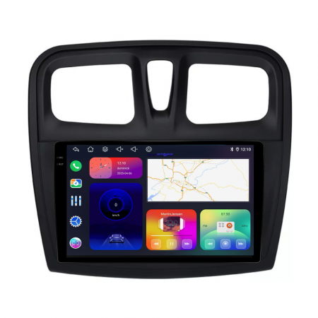 Navigatie Dedicata Dacia Logan/Sandero (2012-2020), 9Inch, 6Gb Ram, 128Gb Stocare, Carplay [4]