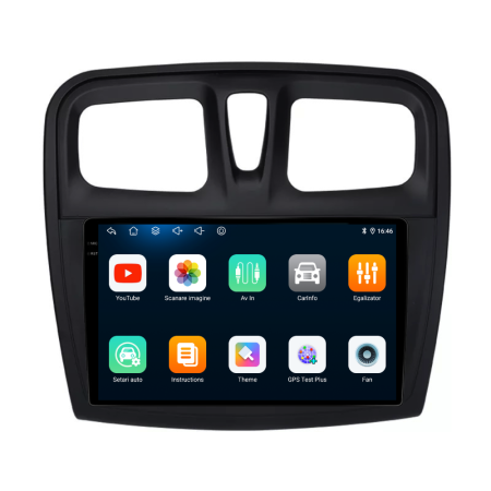 Navigatie Dedicata Dacia Logan/Sandero (2012-2020),QuadCore, 9Inch, 4Gb Ram, 64Gb Stocare, Carplay [5]