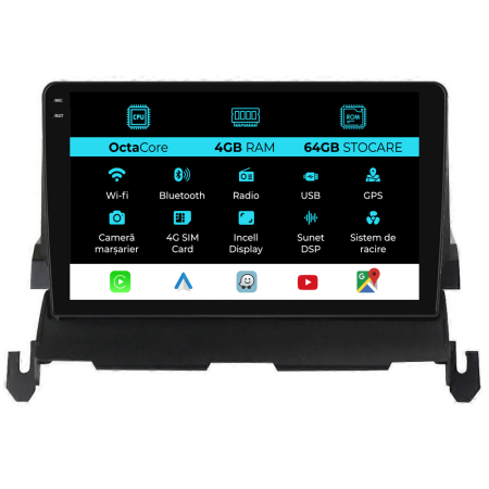 Journey (2009-2012) - Navigatie Dedicata Dodge Journey (2009-2012), 9Inch, 4Gb Ram, 64Gb Stocare, Carplay