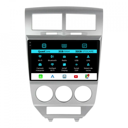 Dogde - Navigatie Dedicata Dogde Caliber (2006-2010), 9Inch, 2Gb Ram, 32Gb Stocare, Carplay