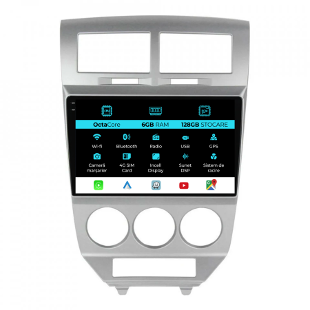 Dogde - Navigatie Dedicata Dogde Caliber (2006-2010), 9Inch, 6Gb Ram, 128Gb Stocare, Carplay