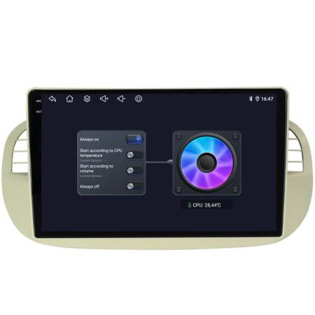 Navigatie Dedicata Fiat 500 (2007-2015), 2K, 4Gb Ram, 64Gb Stocare, Carplay [7]