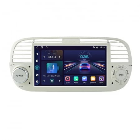 500 (2007 - 2015) - Navigatie Dedicata Fiat 500 (2007-2015), 7Inch, 2Gb Ram, 32Gb stocare, Apple Carplay/Android Auto