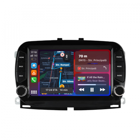 Navigatii Android - Navigatie Dedicata Fiat 500 (2016-2019), 7Inch, 2Gb Ram, 64Gb stocare, Carplay