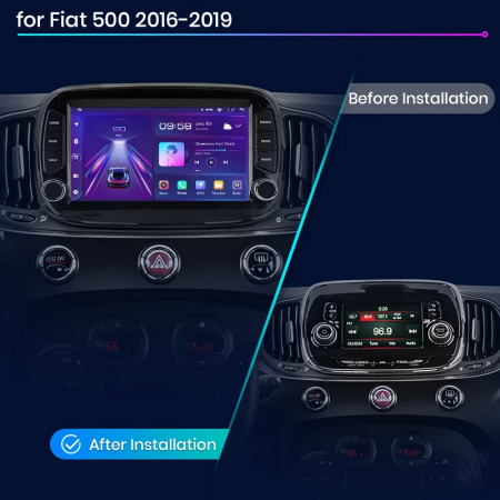 Navigatie Dedicata Fiat 500 (2016-2019), 7Inch, 2Gb Ram, 64Gb stocare, Carplay [4]