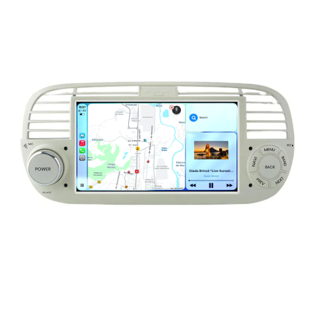 Navigatie Dedicata Fiat 500 (2007-2015), 7Inch, 4Gb Ram, 64Gb stocare, Apple Carplay/Android Auto [2]