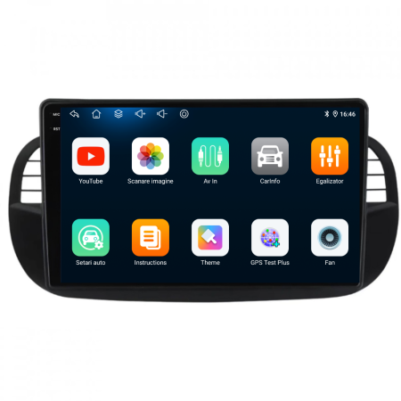 Navigatie Dedicata Fiat 500 (2007-2015), 9Inch, 2Gb Ram, 32Gb Stocare, Carplay [5]