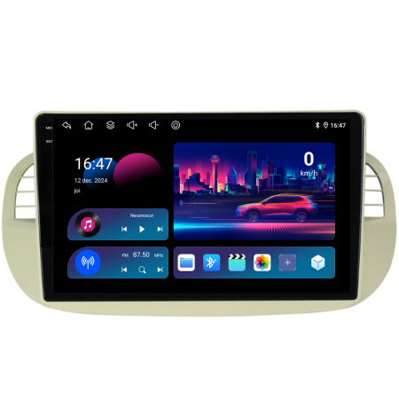 Navigatie Dedicata Fiat 500 (2007-2015), 9Inch, 6Gb Ram, 128Gb Stocare, Carplay [3]