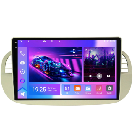 Navigatie Dedicata Fiat 500 (2007-2015), 9Inch,QuadCore, 4Gb Ram, 64Gb Stocare, Carplay [7]