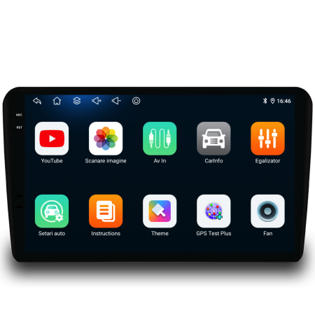 Navigatie Dedicata Fiat 500 (2015-2020), 9Inch, 6Gb Ram, 128Gb Stocare, Carplay [4]