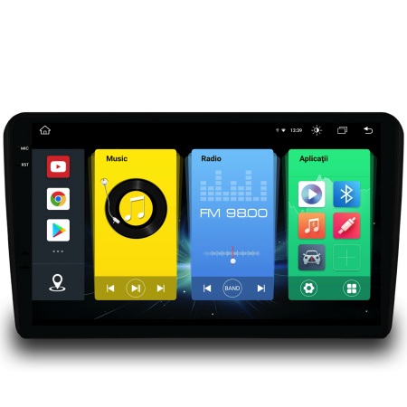 Navigatie Dedicata Fiat 500 (2015-2020), 9Inch, 8Gb Ram, 256Gb Stocare, Carplay [7]