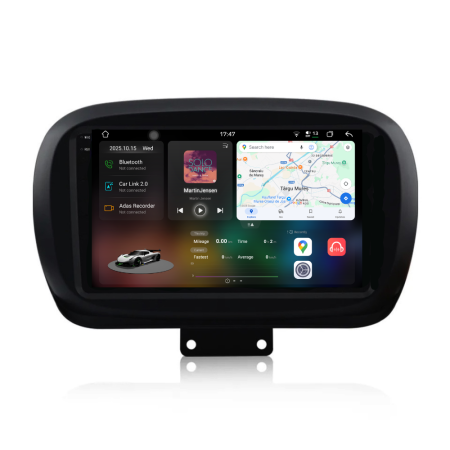 500X (2014 - 2020) - Navigatie Dedicata Fiat 500x (2014-2020), 2K, 12Gb Ram, 256Gb Stocare, Carplay