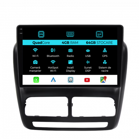 Combo (2011 - 2018) - Navigatie Dedicata  Opel Combo (2011-2018),QuadCore, 10Inch, 4Gb Ram, 64Gb Stocare, Carplay