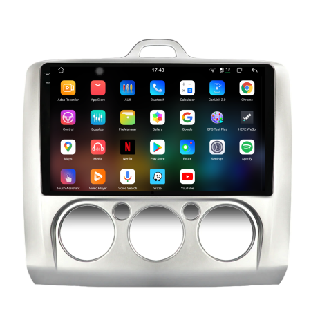 Navigatie Dedicata Ford Focus (2004-2012), 2K, 12Gb Ram, 256Gb Stocare, Carplay, Clima manuala [2]