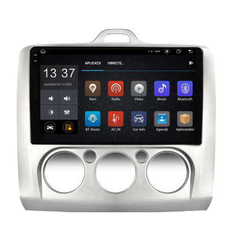 Navigatie Dedicata Ford Focus (2004-2012), 2K, 8Gb Ram, 256Gb Stocare, Carplay, Clima manuala [4]