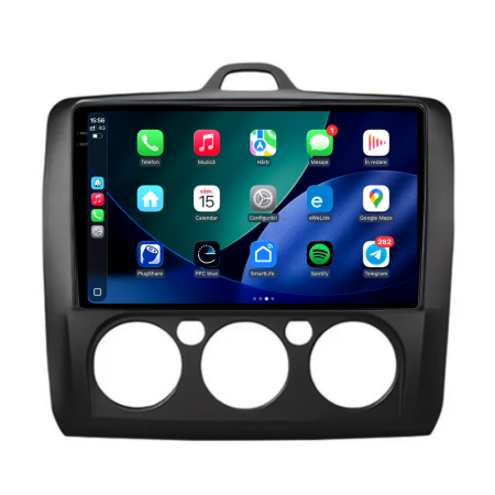 Navigatie Dedicata Ford Focus (2004-2012), 9Inch, 2Gb Ram, 32Gb Stocare, Carplay, Clima manuala [2]