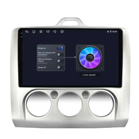 Navigatie Dedicata Ford Focus (2004-2012), 9Inch, 2Gb Ram, 32Gb Stocare, Carplay, Clima manuala [7]