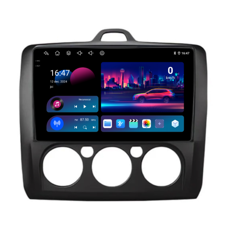 Navigatie Dedicata Ford Focus (2004-2012), 9Inch, 2Gb Ram, 32Gb Stocare, Carplay, Clima manuala [3]