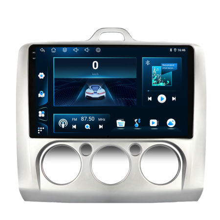 Navigatie Dedicata Ford Focus (2004-2012), 9Inch, 6Gb Ram, 128Gb Stocare, Carplay, Clima manuala [6]