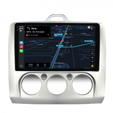 Navigatie Dedicata Ford Focus (2004-2012), 2K, 12Gb Ram, 256Gb Stocare, Carplay, Clima manuala [4]