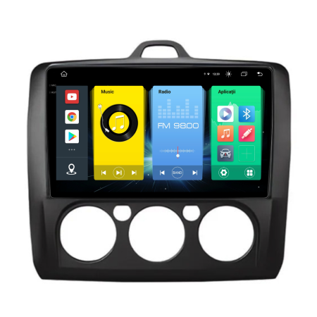 Navigatie Dedicata Ford Focus (2004-2012), 9Inch, 8Gb Ram, 256Gb Stocare, Carplay, Clima manuala [6]