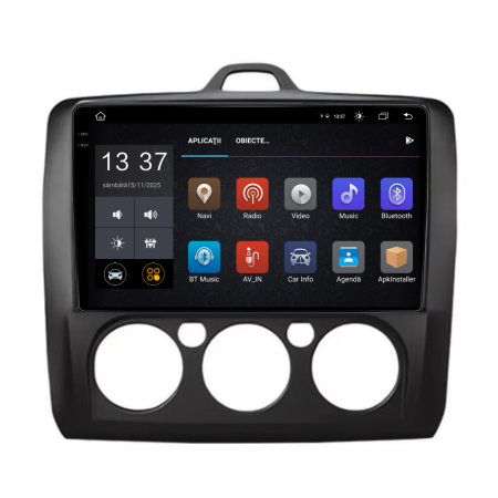 Navigatie Dedicata Ford Focus (2004-2012), 9Inch, 8Gb Ram, 256Gb Stocare, Carplay, Clima manuala [4]