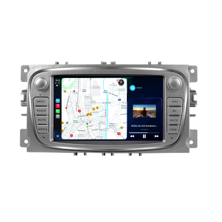 Kuga (2008 - 2012) - Navigatie Dedicata Ford Focus, Mondeo,C-Max, Kuga, 7inch, 2Gb Ram, 64Gb stocare, Carplay, Argintiu