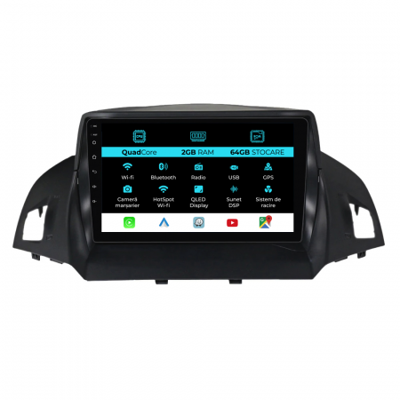 Kuga (2013 - 2017) - Navigatie Dedicata Ford Kuga (2013 - 2017), 9 Inch, 2Gb Ram, 64Gb stocare, Carplay