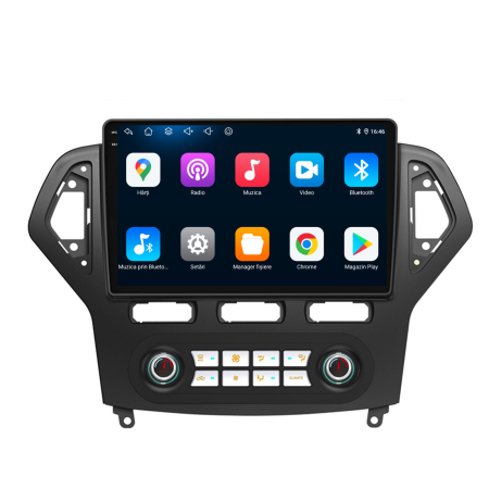 Navigatie Dedicata Ford Mondeo (2007-2014), 10Inch, 6Gb Ram, 128Gb Stocare, Carplay - Clima Automata [4]