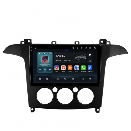 Navigatie Dedicata Ford S-Max (2006 - 2015), 9Inch, 8Gb Ram, 256Gb Stocare, Carplay, Clima manuala [3]
