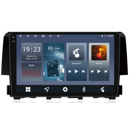 Navigatie Dedicata Honda Civic (2015-2021),QuadCore, 9Inch, 4Gb Ram, 64Gb Stocare, Carplay [6]