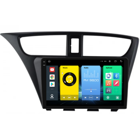 Navigatie Dedicata Honda Civic IX Hachback (2011-2017), 2K, 8Gb Ram, 256Gb Stocare, Carplay [6]