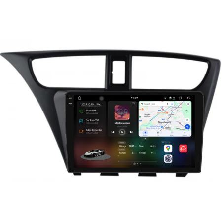 Civic IX Hachback (2011 - 2017) - Navigatie Dedicata Honda Civic IX Hachback (2011-2017), 2K, 12Gb Ram, 256Gb Stocare, Carplay
